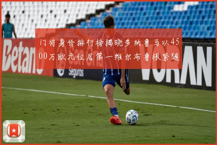 门将身价排行榜揭晓多纳鲁马以4500万欧元位居第一维尔布鲁根紧随其后